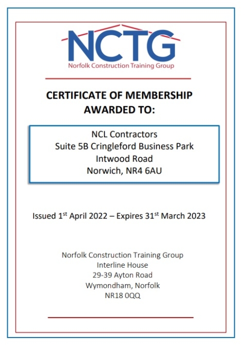 Norfolk Construction Training Group Renewal