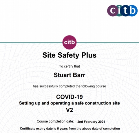 COVID-19 Setting up and operating a safe construction site.